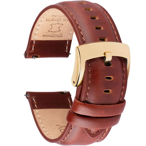 [OTTOODY]時計バンド時計ベルト18mm19mm20mm21mm22mm交換ベルト本革腕時計バンドクイックリリース工具は不要ですエレガントカーフレザー防汗触覚の裏地時計ベルト