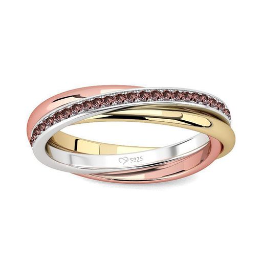 [Jeulia]レディースリング指輪シンプルシルバー銀製クロスラインデザイン普段使いきらきらかわいいプレ..