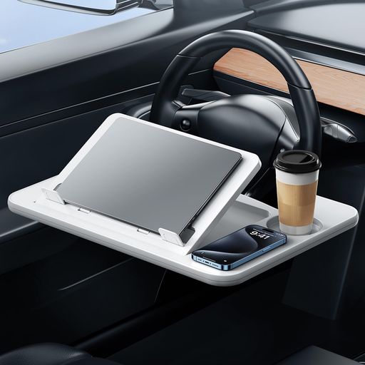 Elegirme車テーブル運転席車載トレイ多機能9段階角度調整46x33cm広い作業面積車内仕事/食事/勉強/読書..