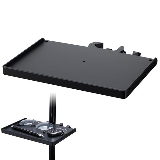 マイクスタンドトレイサイズ:20x14cm。限られたスペースでもしっかり小物を収納可能。 丈夫なABS製:軽量ながらもしっかりとした強度と安定性があり、耐久性に優れているため長期間ご使用頂けます。 調整可能なクランプ:ほとんどのサイズの譜面台やマイクスタンドに適しており、さまざまなニーズに対応できます。 取り付け簡単:工具不要で誰でも簡単に着脱でき、滑り止め付きで安定感も抜群。 多目的に使用可能:フラットなトレイなので、アクセサリーだけでなく、楽譜やメモ帳などの小物収納にも最適なアイテムです!