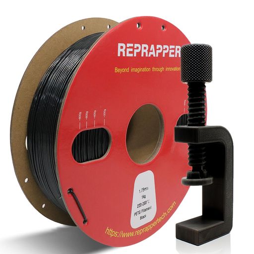 RepRapperPETGフィラメント3Dプリンターフィラメント寸法精度+/-0.03mm、1.75mm径1KG(2.2LBS)スプール..