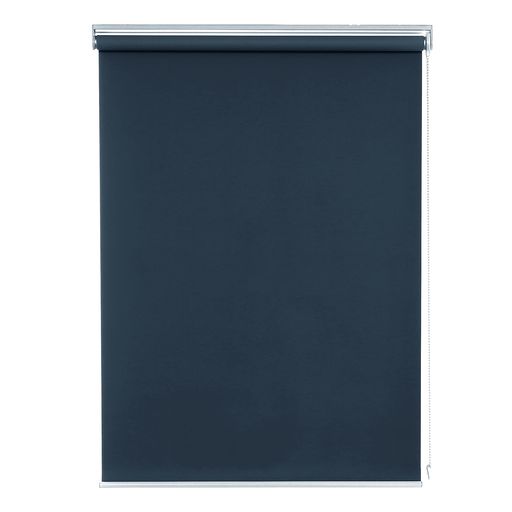 Deconovoロールスクリーンロールカーテン1級遮光断熱遮熱防寒防音UVカット13サイズ表裏同色幅80cm丈220cm紺色