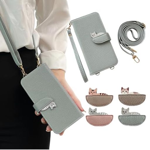 AeroLumin対応iPhone11Proケース手帳型ショルダーおしゃれiPhone11Proスマホケース可愛い猫柄ねこiPhoneXSケースストラップ肩掛けアイフォン11プロケース手帳型iPhoneX