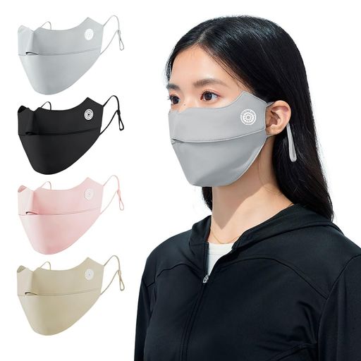 Other - [Besince]スポーツマスクフェイスマスクUPF50+UVカット紫外線対策洗えるマスク日焼け防止日よけひんやり接触冷感冷感マスク息苦しくない速乾男女兼用フェイスカバーフェイスガード洗える…