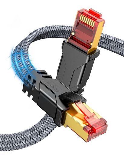 SnowkidsLANケーブル3mランケーブルCAT8超高速フラットタイプ有線lanケーブル40Gbps/2000MHzパソコンswitchなどに対応