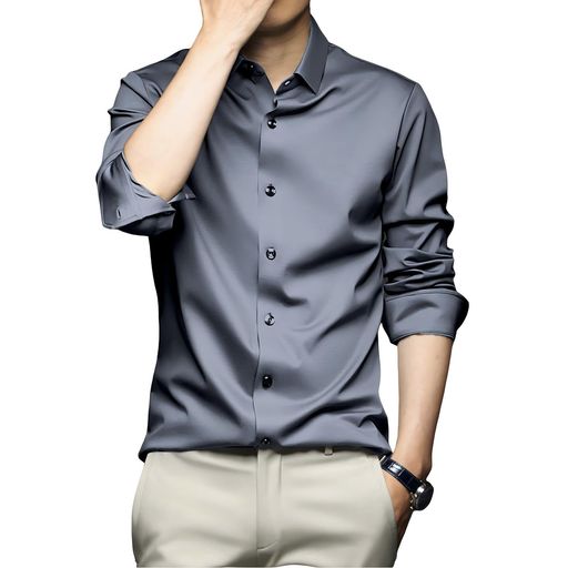 【良質な生地】この服は、質感のある手入れしやすい上質な生地を使用し、滑らかな手触り、柔らかく繊細、肌に優しく、自然で優しい光沢でシワになりにくい、軽微なストレッチ、通気性、速乾性、快適だが蒸し暑くない、軽くて重くないです。 【立体設計】シャツは体の曲線に合わせた立体的なデザインで、直立した襟、調整可能な袖口、予備のボタンが付いています。 【形態安定】形態安定加工を採用して、材料がしっかりして、仕事が上手で、優れた形態安定性を持って、家で洗浄する手間を心配する必要がない 【シーンに合わせて】スーツ、ジャケットなど合わせやすい無地の手触りの良い高級仕上がりシャツです。通勤用、フォーマル、ビジネス相談、会議、就職活動、パーティーや結婚式に適し、おしゃれでかっこいいイメージを作ります。 【注意事項】服を折りたたんだ状態で配送するため、折り目がついている可能性があり、初めてアイロンをかけることができます。サイズは付属の画像のサイズ表を参考して選択してください。