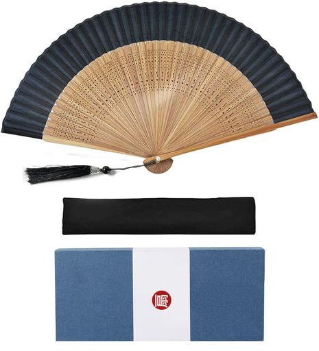 [Fipiifly]扇子メンズ扇子高級シルク扇子おしゃれ人気高級扇子扇子メンズ丈夫ギフト箱付き贈り物プレゼント男性用短地扇子大きい紳士用浴衣着物和小物歌舞伎小物花火大会母の日父の日…