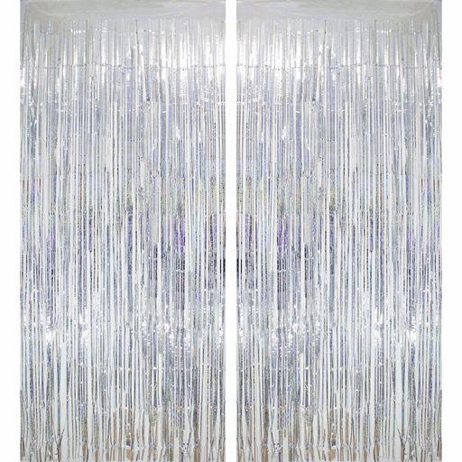 【サイズ】: 100cm (幅)*250cm(高) 2枚入、パーティーの装飾に十分な量です。天井、ドア、窓、壁のフォイルカーテン装飾に最適です。切り取った後は、テーブルスカート用のフォイルフリンジ装飾にも適しています。想像力を発揮して、パーティーにさらに楽しい瞬間を演出しましょう! 【用途】: 誕生日 飾り付け、卒業式、ハロウィン、クリスマス、大晦日、プロム装飾2025、映画ナイト、ユーロビジョンテーマパーティー、ユニコーンテーマパーティー、ディスコパーティー、退職パーティー、ベビーシャワー、ヘンパーティー、ハリウッドパーティー、ホームカミングなど、フォトブースの背景として完璧です。 【簡単な設置】:滑らかな表面に貼り付けたり吊るしたりできます。貼り付けるのは簡単で、両面テープの背面を剥がして優しく貼り付けるだけです。よりボリューム感のある効果を得るために、二重に吊るすことも可能です。 【高品質】:レーザー加工された高品質のアルミニウムフォイルを使用し、光を反射してきらめく効果を生み出します。あらゆる祝祭の雰囲気を瞬時に高める、魅惑的なきらめきを演出します。