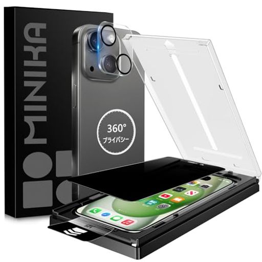 MINIKA���ä�Ž���դ���360�ٸ����ʤ��ե�����Ѥ�iPhone15���饹�ե�����������ɻ��Ѥ�iPhone15�������ɻߥե����岼���������ʤ��ѤΤ�Ph...