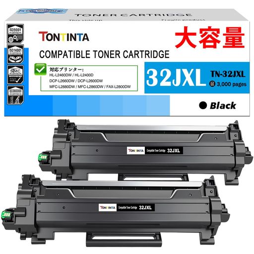 樂天商城 - 32JXLTN32JXLTN-32JXL互換トナーカートリッジ標準容量約3000ページ対応型番MFC-L2880DWMFC-L2860DWFAX-L2800DWDCP-L2660DWDCP-L2600DWHL-L2460DW