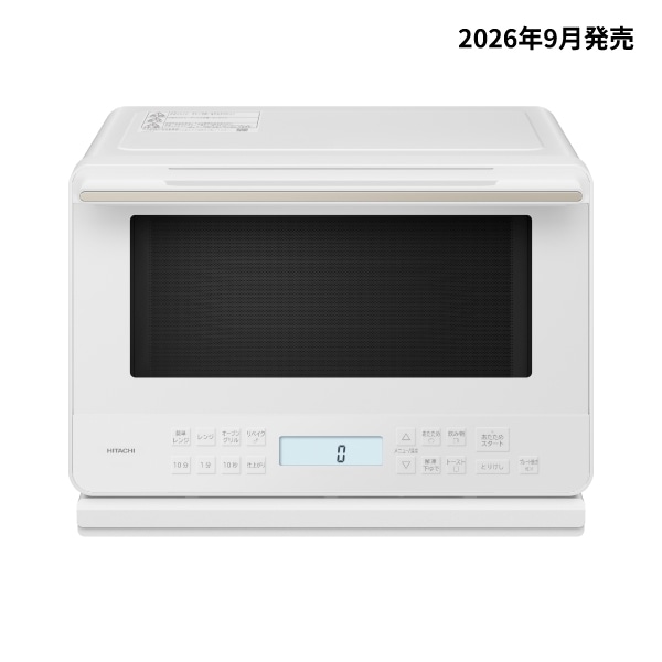 商品名 日立過熱水蒸気オーブンレンジ 商品説明 コンパクト、27Lワイド＆フラット庫内。調理後の庫内お手入れがらくに。重量センサーで重さをはかり、加熱量を算出するから、食品の重さにあわせてあたため、解凍します。分量が同じ2品をまとめて適温にあたためます。（1品の分量は100～300g、合計600gまで。）日立独自の「セラミックプレート」とレンジ・オーブンの複合加熱で、冷凍からもおまかせでおいしく焼き上げます。過熱水蒸気とオーブンを使い、油を使わずカラッとフライ調理ができる。スイーツも焼き物も手軽に作れる。［250℃オーブン1段］トーストもこんがりサクサク、オートで焼けます（途中裏返しが必要です） 配送方法 宅配便（日本郵便） メーカー名 日立 サイズ 幅48.3cm/奥行38.8cm/高さ35.5cm スペック オーブン/消費電力1340W グリル/消費電力1340W レンジ/消費電力1450W カラー ホワイト カラーについて モニターの発色の具合によって実際のものと色が異なる場合がございますので、ご了承ください。 保証について メーカー1年保証