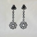 シルバー ダイヤモンド イヤリング Earrings レディース