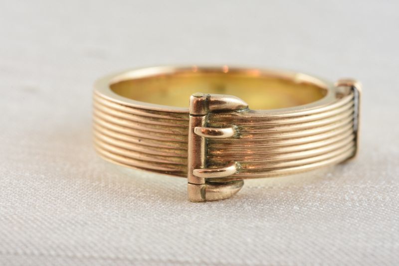 グッドウィル アンティーク ジュエリー ゴールド バックル リング 指輪