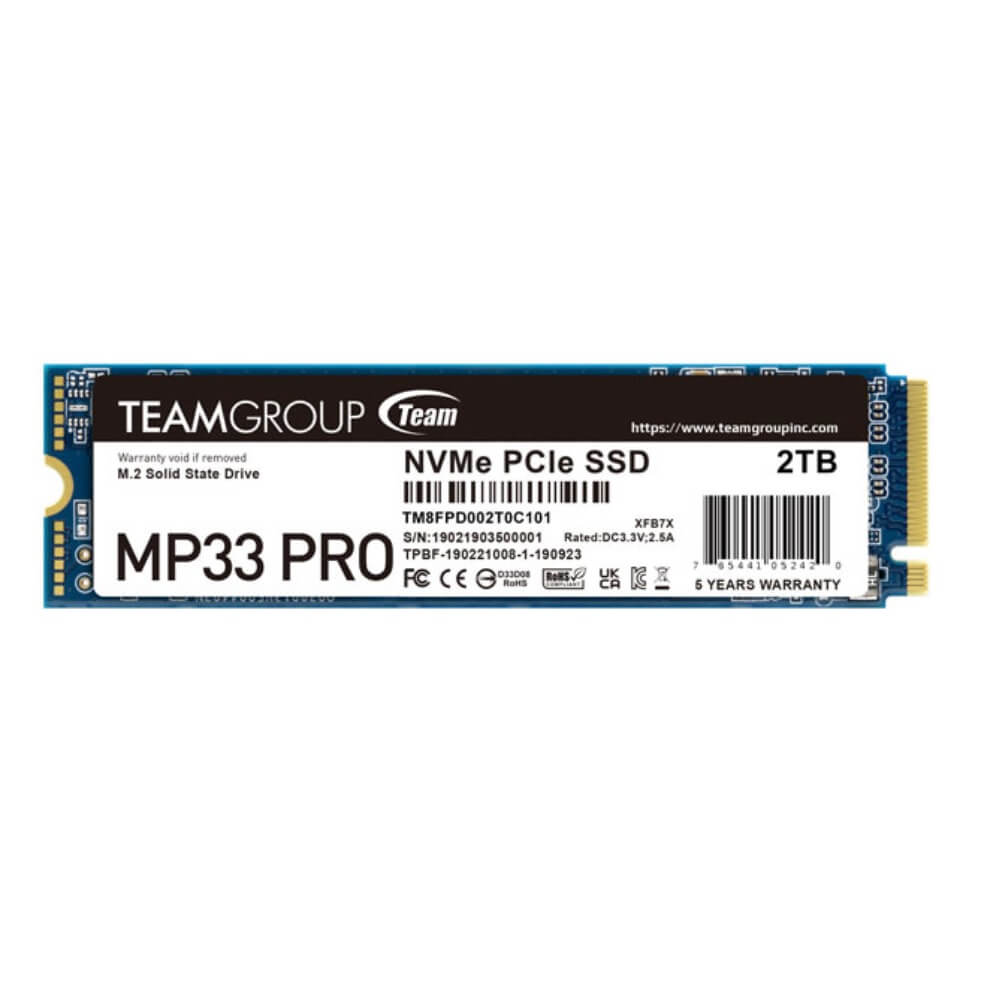 TEAM TM8FPD002T0C101 MP33 PRO M.2 PCIe SSD M.2 2280仕様 2TB