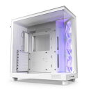 NZXT H6 Flow RGB White(CC-H61FW-R1) GAt[~h^[P[X F120 RGB Coret@3 zCg