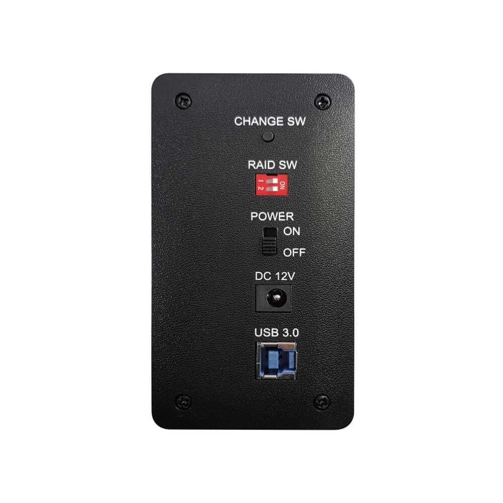 AOTECH AOK-35RAIDU3-SL 2台内蔵可能RAID機能搭載 3.5型SATA HDDケース USB 3.1 Gen1 (USB 3.0) USB 2.0接続 - Image 3