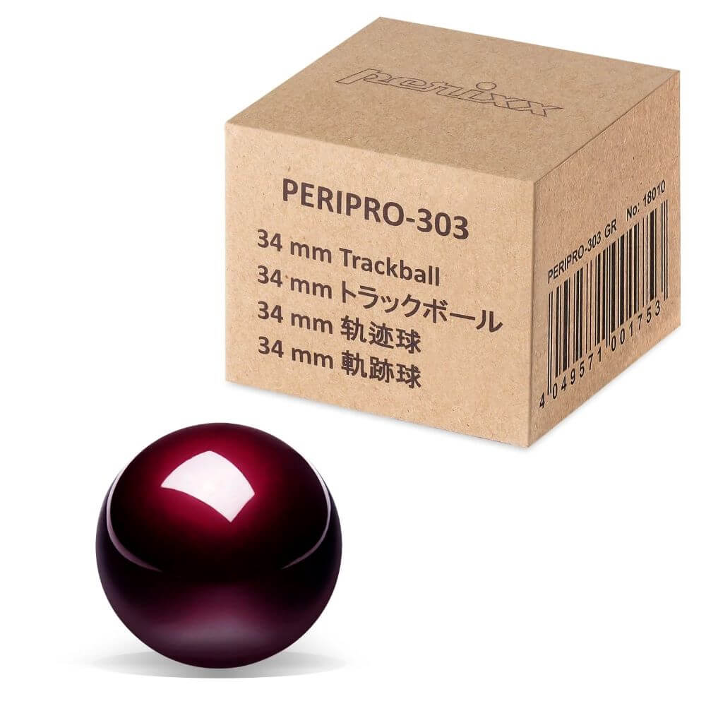 Perixx PERIPRO-303GR トラックボール交換用ボール レッド