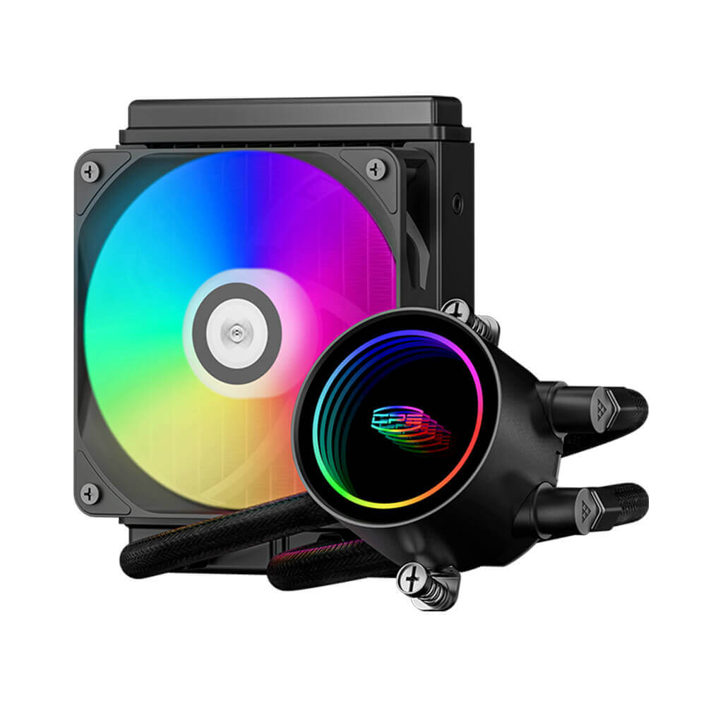 乐天商城 - CPS DA120 ARGB Black PC Cooler 水冷CPUクーラー「DA120 ARGB BK」120mmラジエーター ブラック