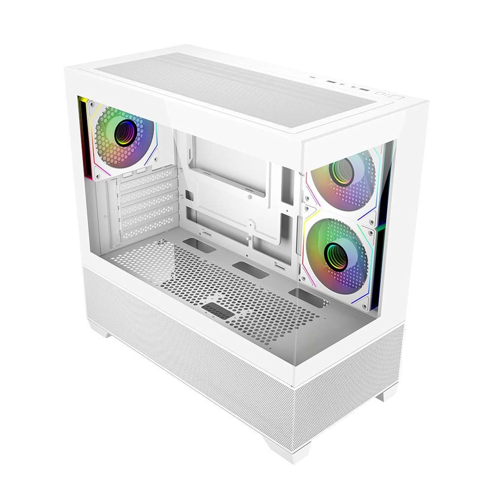 COOLER MASTER Elite 490 White 270�륪���륬�饹�ӥ塼�����ǽ��ե�˰����Ф�����ѥ���MicroATX���������ۥ磻�ȥ�ǥ�