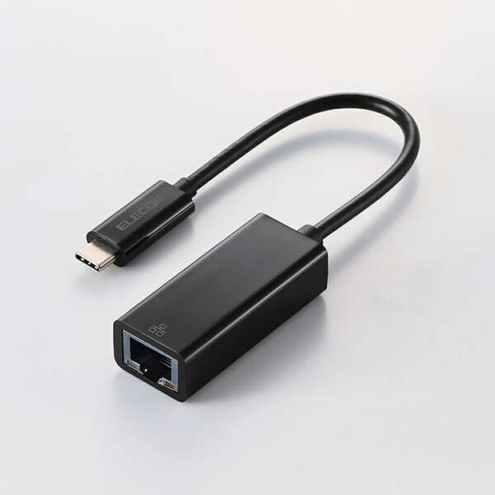 Rakuten - ELECOM EDC-GUC3V3-B 1Gbps USB Type-C 有線LANアダプター ブラック