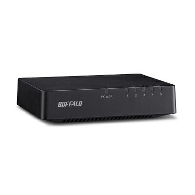 バッファロー LSW4-TX-5EPL/BKD ブラック 5ポート 10/100Mbps対応スイッチングハブ/電源外付けモデル