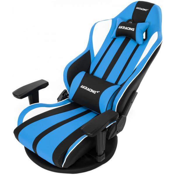 お取り寄せ【Gaming Goods】AKRacing 極坐 V2 Gaming Floor Chair(Blue) GYOKUZA/V2-BLUE ブルー 座椅子タイプモデルのアップデート版