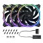 IN WIN Sirius Loop ASL120ASL120FAN-3PK ȥץѥå ɥ쥵֥RGB LEDξ ե 3ĥѥå