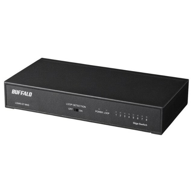 バッファロー LSW6-GT-8NS/BK 8ポート スイッチングハブ Gigabit対応