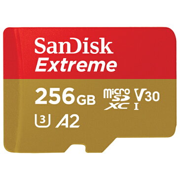 SanDisk SDSQXA1-256G-GN6MN 256GB microSDXCカード 海外パッケージ品 Extremeシリーズ Class 10