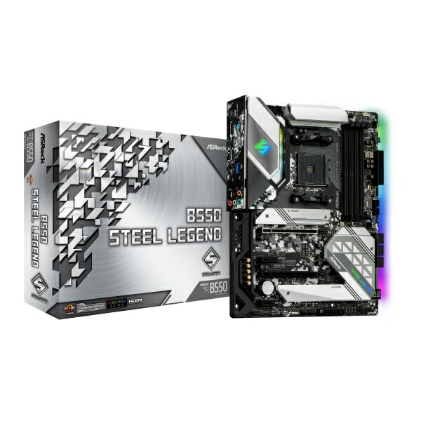 ASRock B550 Steel Legend AMD B550チップセット搭載 ATXマザーボード