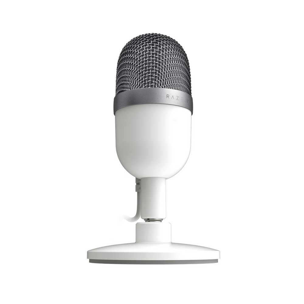 Razer Seiren Mini Mercury White / RZ19-03450300-R3M1 クリアなサウンドを届けるコンパクト設計のスタンドマイク Mercury White