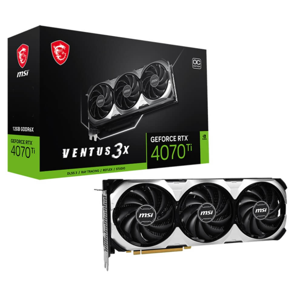 MSI GeForce RTX 4070 Ti VENTUS 3X 12G OC GeForce RTX 4070 Ti 搭載 グラフィックスカード