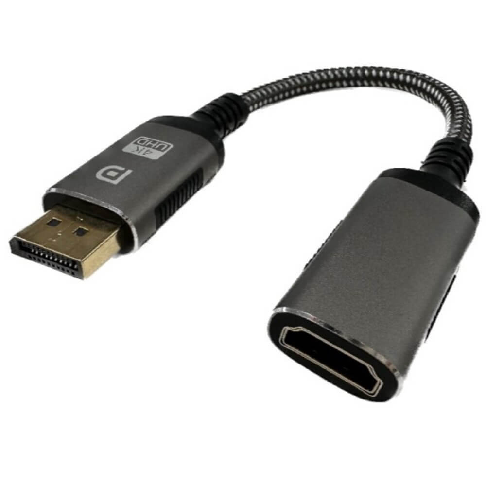 リーダーメディアテクノ L-AHD10 Lazos DisplayPortオス – HDMIメス 変換アダプター (10cm)