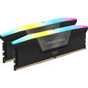 Corsair CMH64GX5M2B6400C32 VENGEANCE RGB 64GB (32GB×2) DDR5 6400 C32 メモリキット ブラック