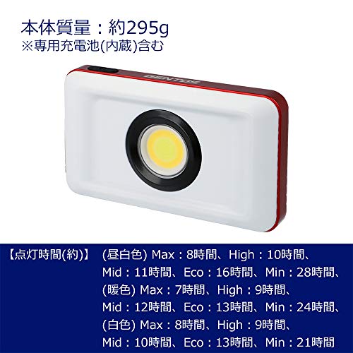 GENTOS(ジェントス) 投光器 LED ワークライト 充電式(AC電源/USB) 1100-6000ルーメン ガンツ GZ-306/GZ-314 COB goodwoods-10377735 GOODWOODS サンプル画像2