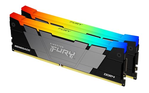 キングストン Kingston FURY デスクトップPC用メモリ DDR4 3200MT/秒 8GB2枚 Kingston FURY Renegade レネゲード RGB 2023モデル CL16 KF432C16RB2AK2/16 RGB LED