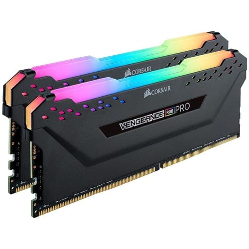 CORSAIR VENGEANCE RGB PRO DDR4 メモリ 16GB（8GB2）最大3600MHz対応 AMD EXPO Intel XMP対応 CL18 デスクトップPC用 ブラック CMW16GX4M2Z3600C18