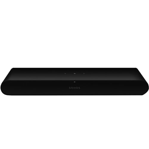 Sonos サウンドバー テレビ用 Ray レイ WiFi Apple Air Play 2対応 テレビ スピーカー 圧倒的なサウンドを体験 RAYG1JP1BLK ブラック 559 x 95 x 71 mm(幅 x 奥行き x 高さ)