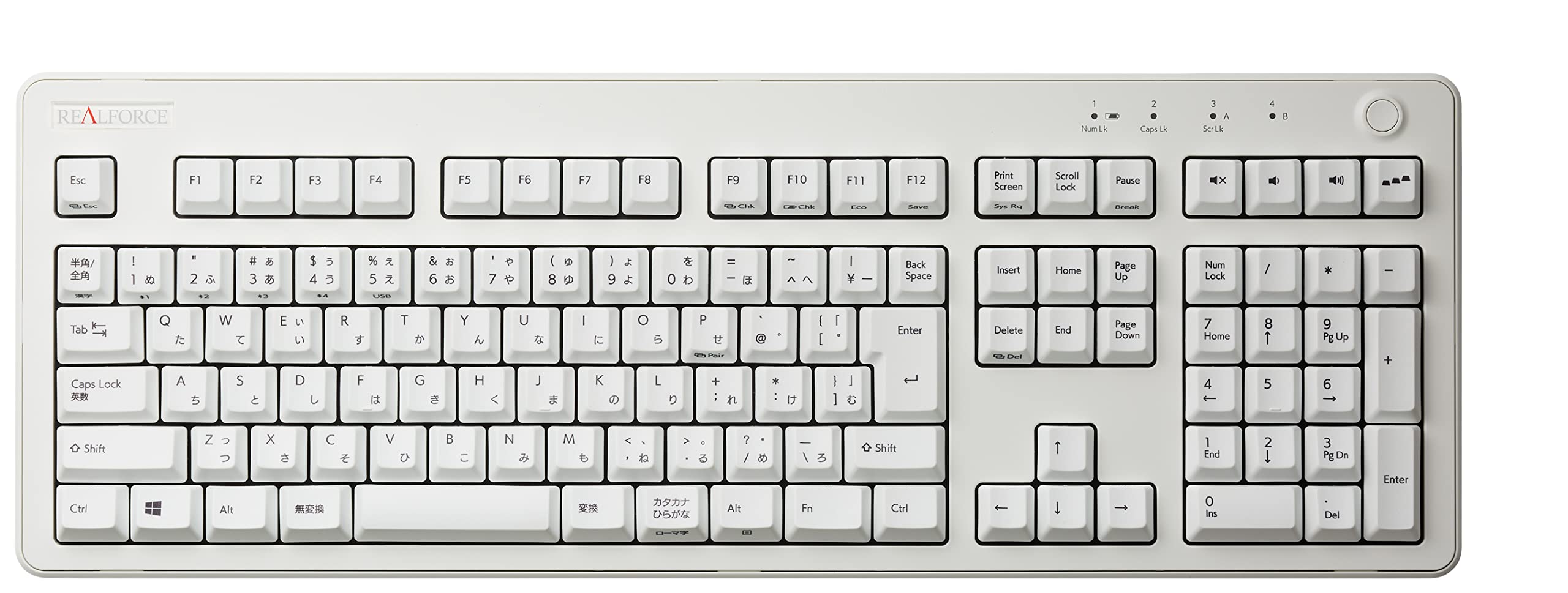 REALFORCE R3 キーボード ハイブリッド フル 変荷重 日本語配列 ホワイト R3HA22