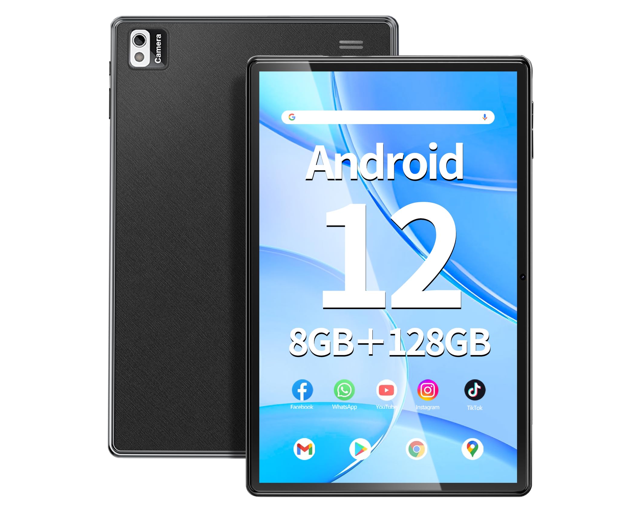 Android 12 ֥å 10.1 WiFiǥSGIN ֥åȡ8GB RAM+128GB ROM+512GB ĥ8 CPU1280*800 ١IPS6000mAh8MP/5MP+GMSǧ+̵+OTGб+WiFi 2.4G/5G+BT5.0+USB-Cšܸ谷դ֥å