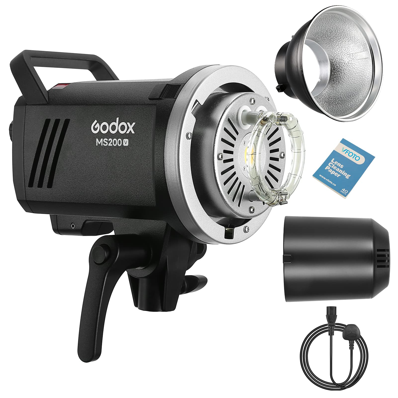 Godox MS200-V ȥܥ 饤 200W GN53 5800K եå 0.1-1.3 äΥꥵ ѥ饤 Bowensޥդ ɸե쥯 դ