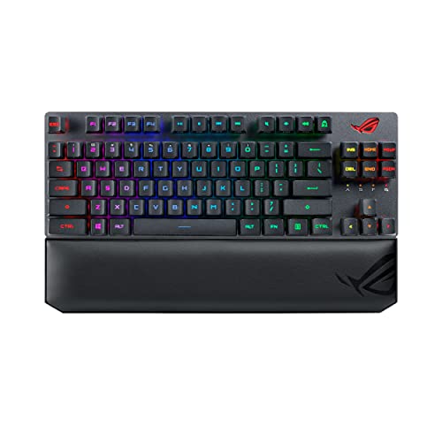 ASUS ゲーミングキーボード ROG Strix Scope RX TKL Wireless Deluxe (ワイヤレス/ROG RXメカニカルスイッチ / 2.4GHz Bluetooth/磁気リストレスト/FPS) 国内正規品