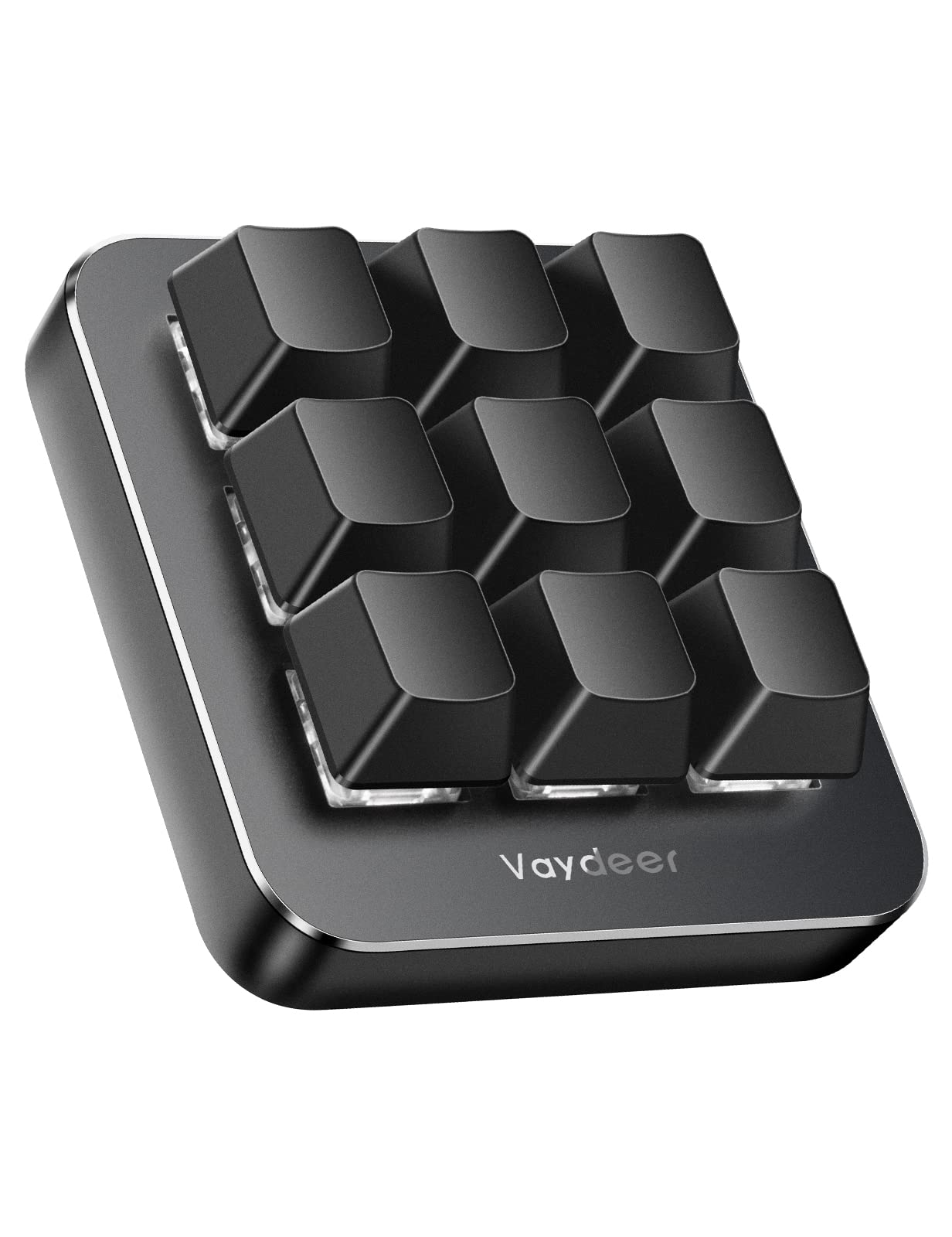 Vaydeer プログラマブルキーボード 9キー ショートカットキーボード ゲーミング 片手 有線 メカニカル キーボードマクロ可能 互換性 WindowsMac対応 オフィスワーカー、プログラマー、デザイナー、ゲーマーへのプレゼント