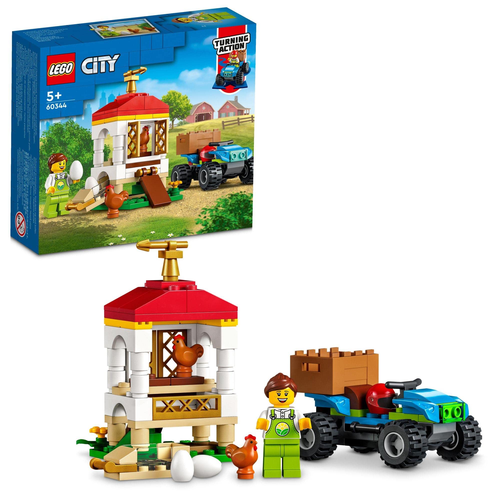 レゴ(LEGO) シティ ニワトリ小屋 60344 おもちゃ ブロック プレゼント 動物 どうぶつ 