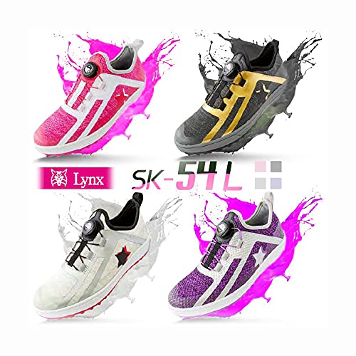 リンクス(LYNX) Lynx SK-54L（リンクス エスケー-54エル）レディス スパイクレス ゴルフ シューズ Pink 21.5cm