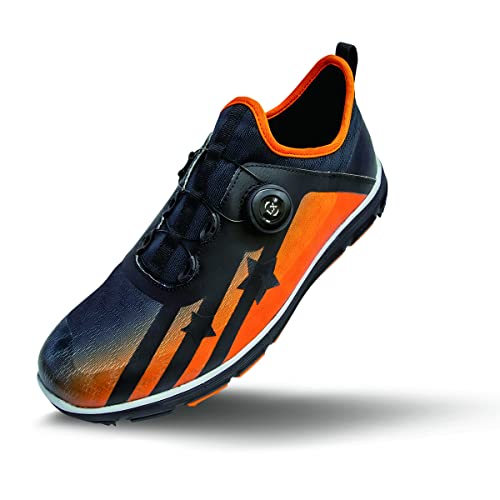 リンクス(LYNX) Lynx SK-56(リンクス エスケー-56)スパイクレス ゴルフ シューズ Black×Orange 28.0cm