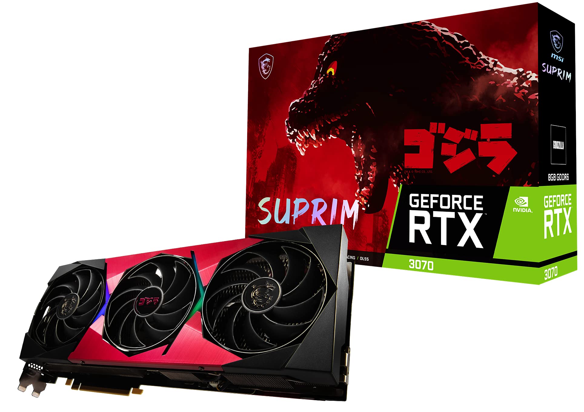 MSI GeForce RTX 3070 SUPRIM SE 8G LHR x GODZILLA グラフィックスボード VD7771