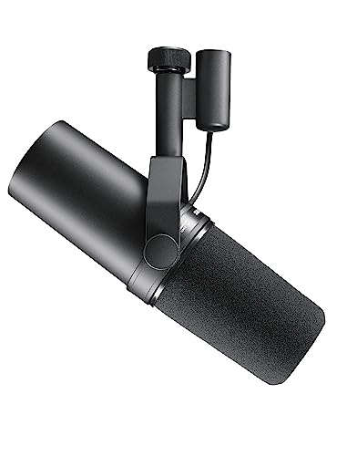 SHURE シュア ダイナミックマイク SM7B : カーディオイド 単一指向性 XLR 有線 ノイズ除去 配信 ストリーミング 音声 音楽 演奏 録音 レコーディング YouTube 実況 ゲーム ゲーミング ボーカル ポッドキャスト DTM 宅録 テレワーク国内正規品/メーカー保証2年