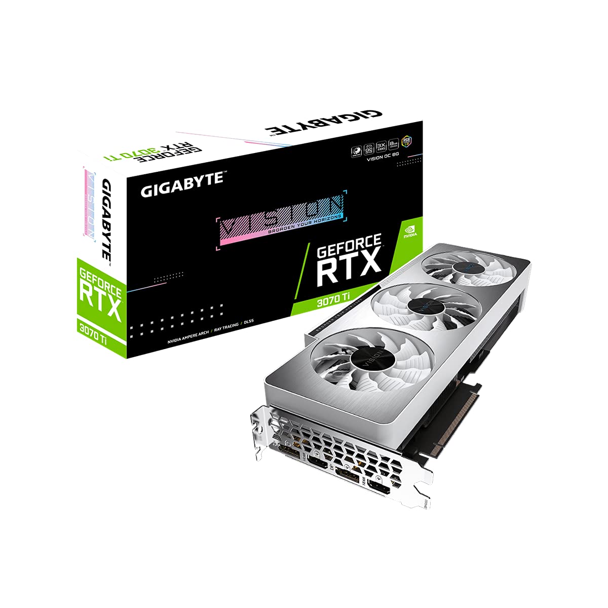 GIGABYTE NVIDIA GeForce RTX3070Ti 搭載 グラフィックボード GDDR6X 8GB 国内正規代理店品 GV-N307TVISION OC-8GD