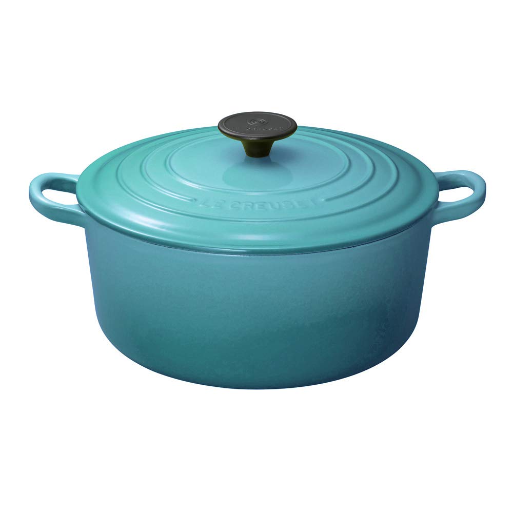 ルクルーゼ 鋳物ホーロー鍋 ル・クルーゼ(Le Creuset) 鋳物 ホーロー 鍋ココット・ロンド 24 cm カリビアンブルー ガス IH オーブン 対応 日本正規販売品